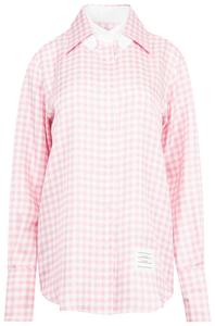 Модульная рубашка прямого кроя Thom Browne, светло-розовая