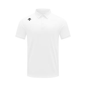 Тренировочная поло для мужчин DESCENTE, ярко-белый