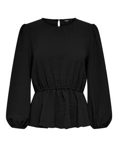 Блуза ONLY приталенная, черный