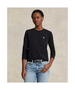 Футболка с длинными рукавами и круглым вырезом из джерси Polo Ralph Lauren, цвет 001 Black
