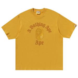 Футболка BAPE Gothic College Relaxed Fit Tee, Yellow