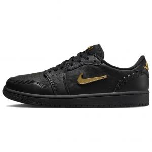 Jordan Женские Air 1 Low Method Of Make 'Black' — черное золото, цвет Black Gold