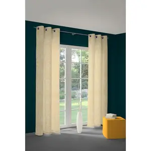 Штора Dangard с люверсами, 1 шт. Wirth, золотой