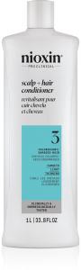 System 3 шампунь-кондиционер для кожи головы и волос для окрашенных и редких волос Nioxin, 1000 мл