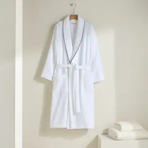 Халат El Corte Inglés из органического хлопка, темно-синий