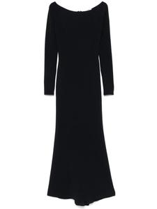 Dorothee Schumacher вечернее платье с открытыми плечами, синий