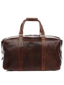Дорожная сумка из натуральной кожи, большая, для выходных | Коричневая кожаная сумка ZANE коричневого цвета SID & VAIN