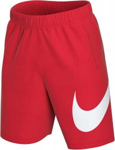 Мужская спортивная футболка Nike с короткими баскетбольными шортами и графикой, University Red/White