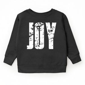 Свитшот Joy block distressed с молодежным принтом The Juniper Shop, Black