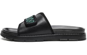 Шлепанцы мужские черный/зеленый Trumppipe