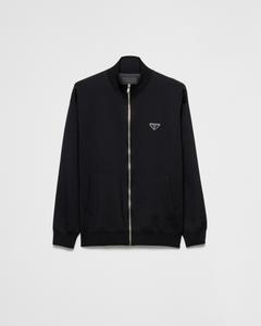 Кардиган из высококачественной шерсти Prada, черный