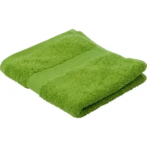 Набор полотенец Нью-Йорк, современные однотонные цвета, с фактурной каймой, 100% хлопок Gözze, Apfelgrün