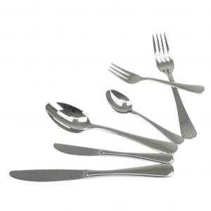 Набор столовых приборов Solex Julia, 72 предмета на 12 персон, включая нож для масла, серебро