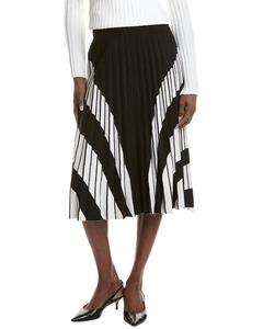 Мини-юбка T Tahari с плиссировкой, черный