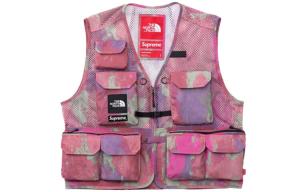 Жилет-карго Supreme The North Face, розовый