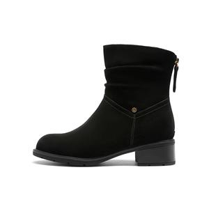 GOLDLION Черные женские ботильоны, цвет Black