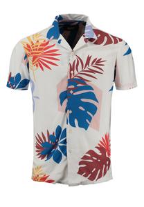 Рубашка на пуговицах классического кроя Key Largo Splash, белый