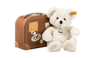 Плюшевая кукла Lotte Teddy Bear с чемоданом, высота 28 см Steiff, белый