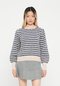 Джемпер JDY JDYSIGRID LIFE ON PUFF, Cement/Medieal Blue/Light Grey