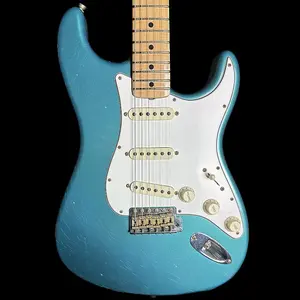 Fender Custom Shop Ограниченная серия 68 Strat Journeyman Relic Старение Ocean Turquoise с кейсом