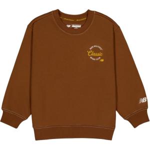 New Balance Свитшот Sports Club Brown для детей 3-7 лет