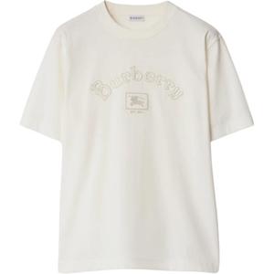 Футболка с логотипом Equestrian Knight Burberry, белый