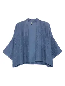 Фактурная шелковая куртка YAVI, синий