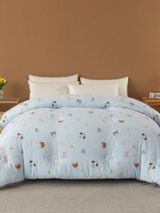 Mido House Одеяло двустороннее бамбуковое 150х200 см, 4 кг, мягкое, дышащее, цвет Birthday Party - Blue