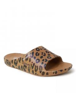 Женские устойчивые комфортные сандалии EcoCozy Slide Dearfoams, мультиколор