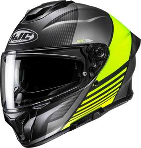 Шлем HJC c71 morix, Black/Grey/Fluo-Yellow