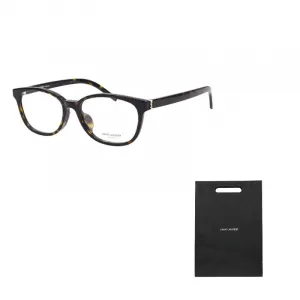 SAINT LAURENT Оправы для очков нестандартной формы в черепаховом цвете для женщин, Tortoiseshell