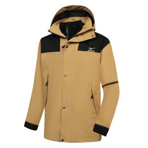 Ветровка непромокаемая ветронепроницаемая дышащая и устойчивая к истиранию унисекс Mizuno, желтый/черный