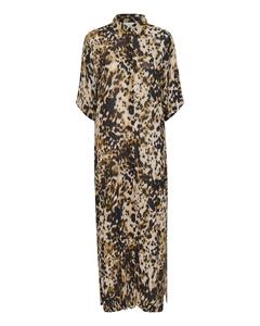 Платье-рубашка Kaffe KAthora Amber, коричневый