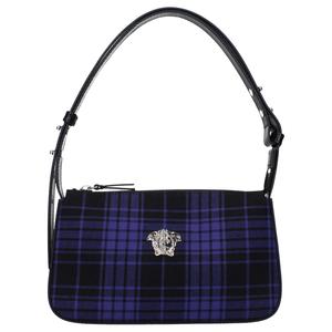 VERSACE Одноплечевая сумка Women's Blue & Black