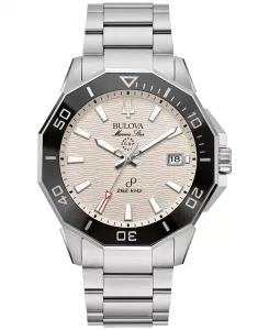Мужские часы Marine Star на стальном браслете, 43 мм Bulova