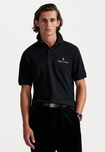 Поло Polo Ralph Lauren CLASSIC FIT LOGO MESH POLO SHIRT, Black