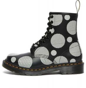 Кроссовки dr.martens 1460 polka dot smooth leather lace up boots 'black' Dr. Martens, черный