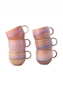 Кружки Perlemor Like By Villeroy & Boch, 290 мл, 6 штук, розовый