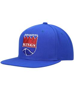 Мужская синяя кепка Sacramento Kings Hardwood Classics Team Ground 2.0 Snapback Mitchell & Ness