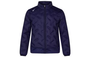 Joma Мужская пуховая куртка с воротником-стойкой, однотонная, черная