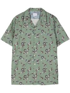 Рубашка из органического хлопка с графичным принтом PS Paul Smith, зеленый