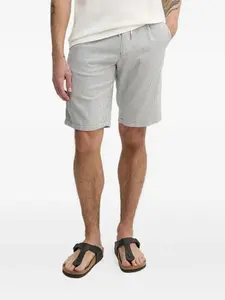 Шорты из смеси хлопка и льна в полоску Joop!, синий