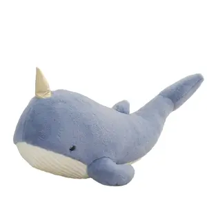 Плюшевая кукла Sleep Shark Unicorn Dolls длиной 60см/90см/120см Tak Bebe, синий