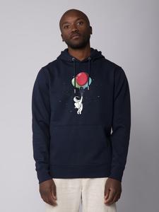 Толстовка wat? Apparel Sweatshirt Little Balloon Astronaut, темно-синий