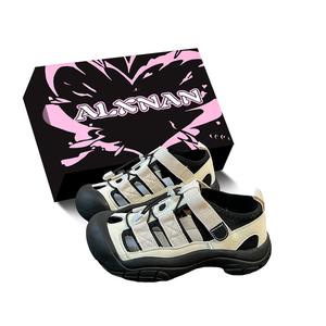 Нескользящие, дышащие, износостойкие, легкие, женские кроссовки для речного треккинга Alxnan, Black