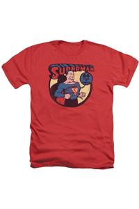 DC Comics Superman 64 Adult Heather Tee / Футболка Gildan, красный