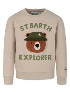 MC2 Saint Barth Kids толстовка с аппликацией, нейтральный цвет