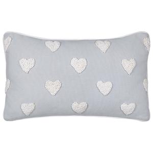 Декоративные подушка Beliani, 50x30x7 см, серый/белый