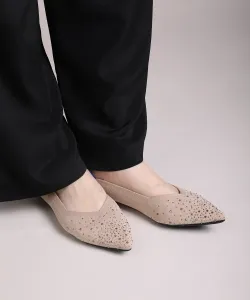 Туфли-лодочки с плетеным верхом, украшенные стразами Aimoha - Select -, цвет Light Beige