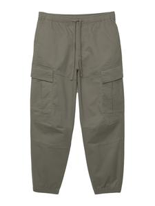 Зауженные брюки-карго Pull&Bear, зеленый